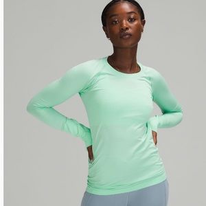 Mint lululemon swiftly top